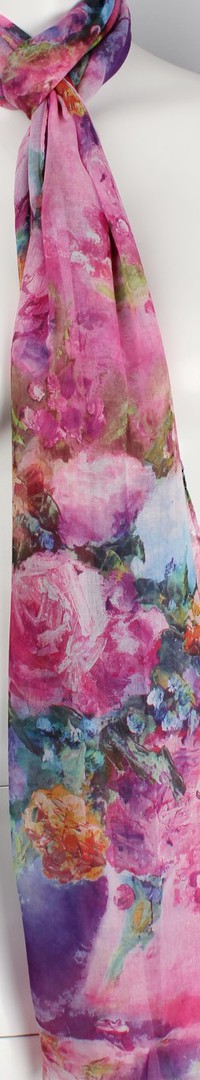 Alice & Lily printed  scarf pink Style:SC/4565/PNK image 0